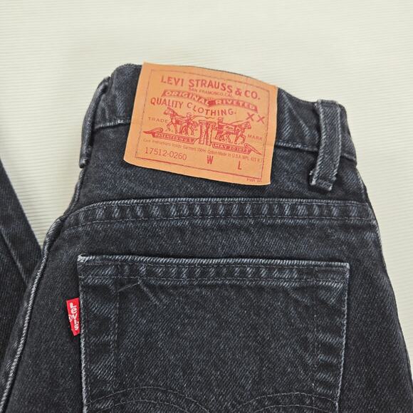 Vintage Made in USA Levi High Rise Black Mom Jeans Women's Size 7 - Picture 7 of 7
